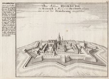 Homburg Saar Schloss Original Kupferstich Bodenehr 1720