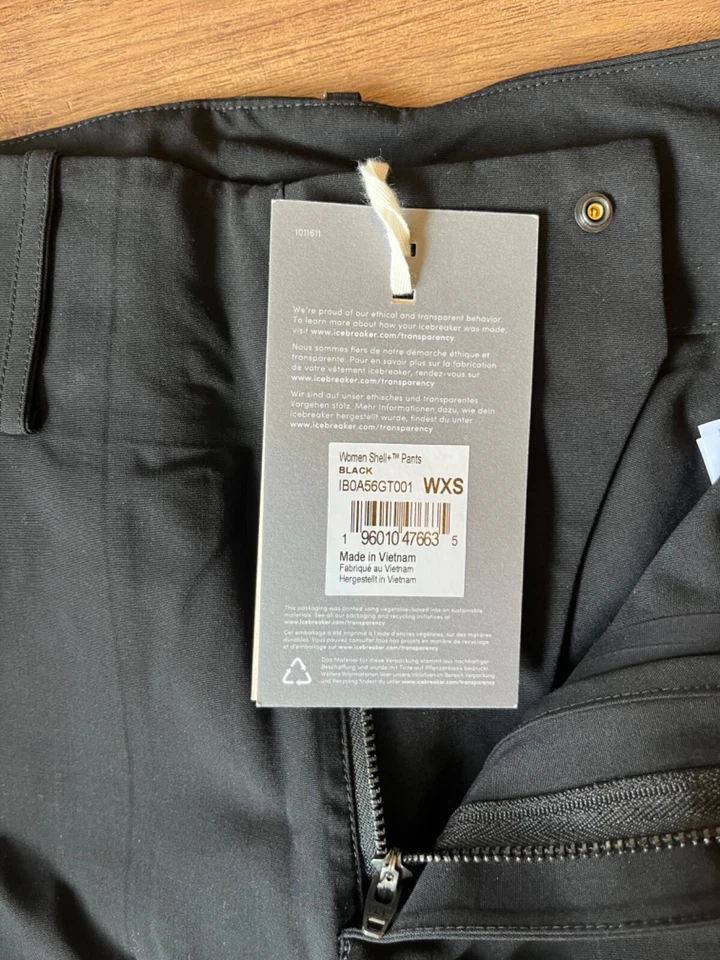 Pantalones Icebreaker Shell+ Merino para dama - Talla XS - Nuevos con etiquetas Foto 4 de 4