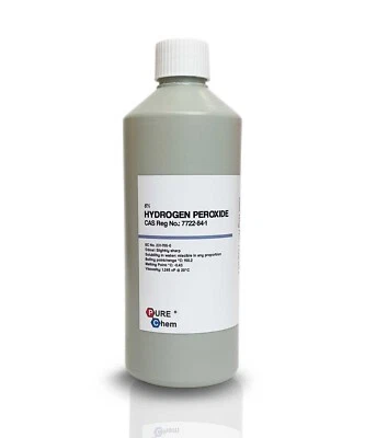 Hydrogen Peroxide 3% 6% 500ml, 1L Pure Chem Fast Free Delivery