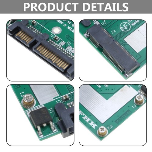 6Gbps mSATA SSD Drive to 2.5in SATA3 Converter for Laptops Hard Drive Bay - Photo 6/8