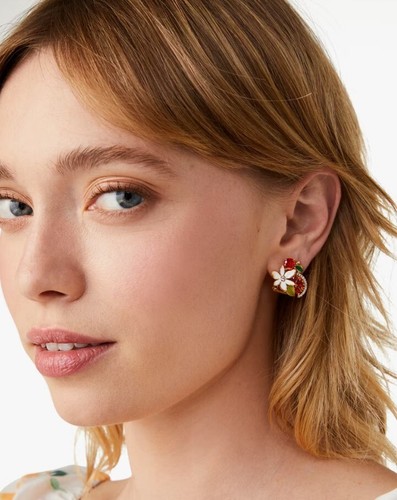 Kate Spade New York Sweet Citrus Orange Cluster Studs earrings - Picture 8 of 9