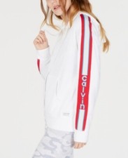 Calvin Klein Performance Logo Zip Hoodie White Size Small