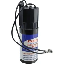 SPP6 Hard Start Kit Capacitor Relay 1/2HP-10HP Increases Torque 500% Pow-R-Pak