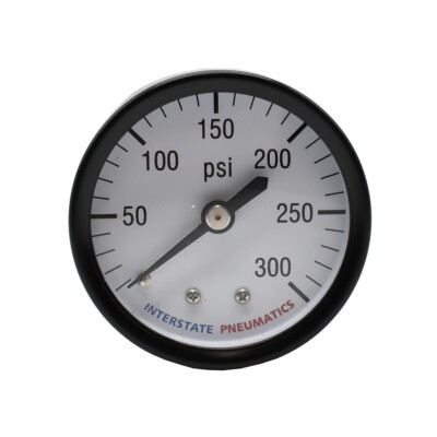 #ad #ad Pressure Gauge 300 PSI 2quot; Diameter 1 4quot; NPT Rear Mount G2112 300 $9.67