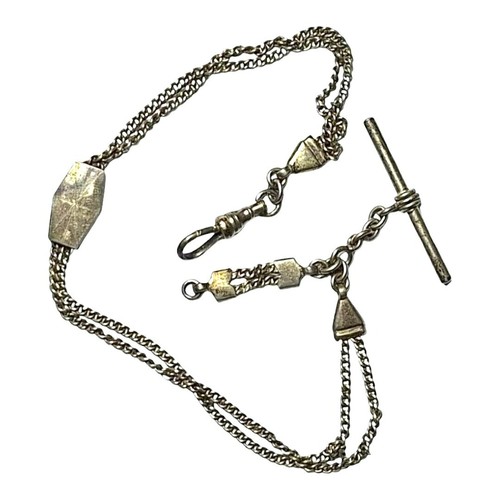 Antique Sterling Silver Albertina Watch Chain Japan - Picture 2 of 6