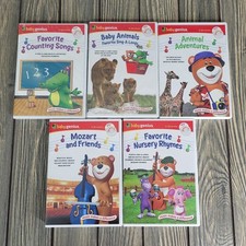 Lot of 5 Baby Genius DVD  Bonus CD Some Sealed Nursery Rhymes Counting Animal
