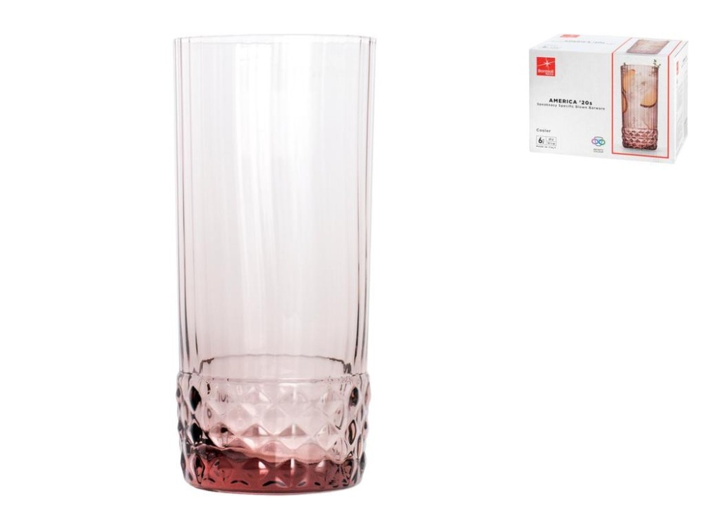 Pack Of 6 Glasses Model America ’20 Cooler In Lilac