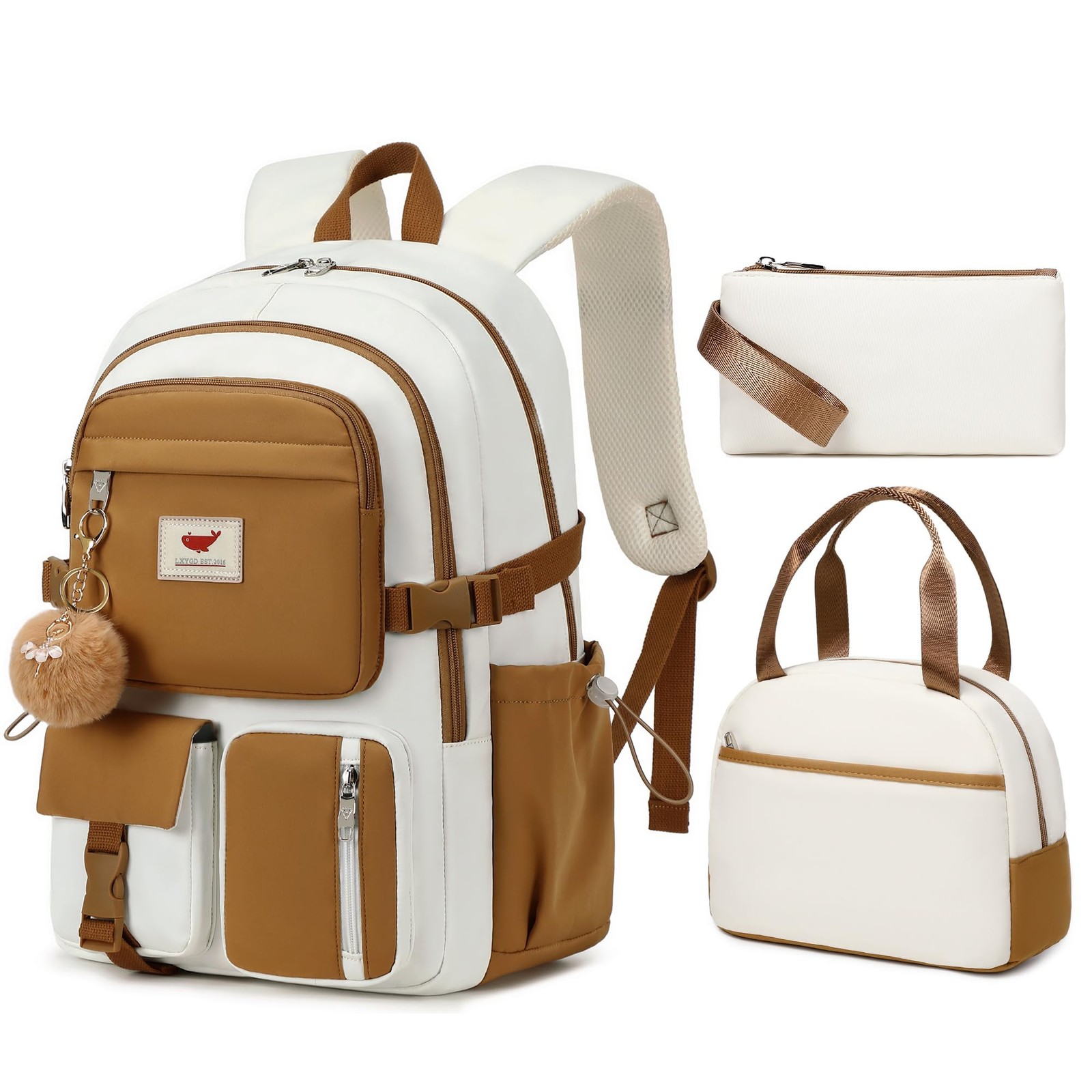 15.6 Inch Laptop Backpack for School College Students Teens Boys Girls