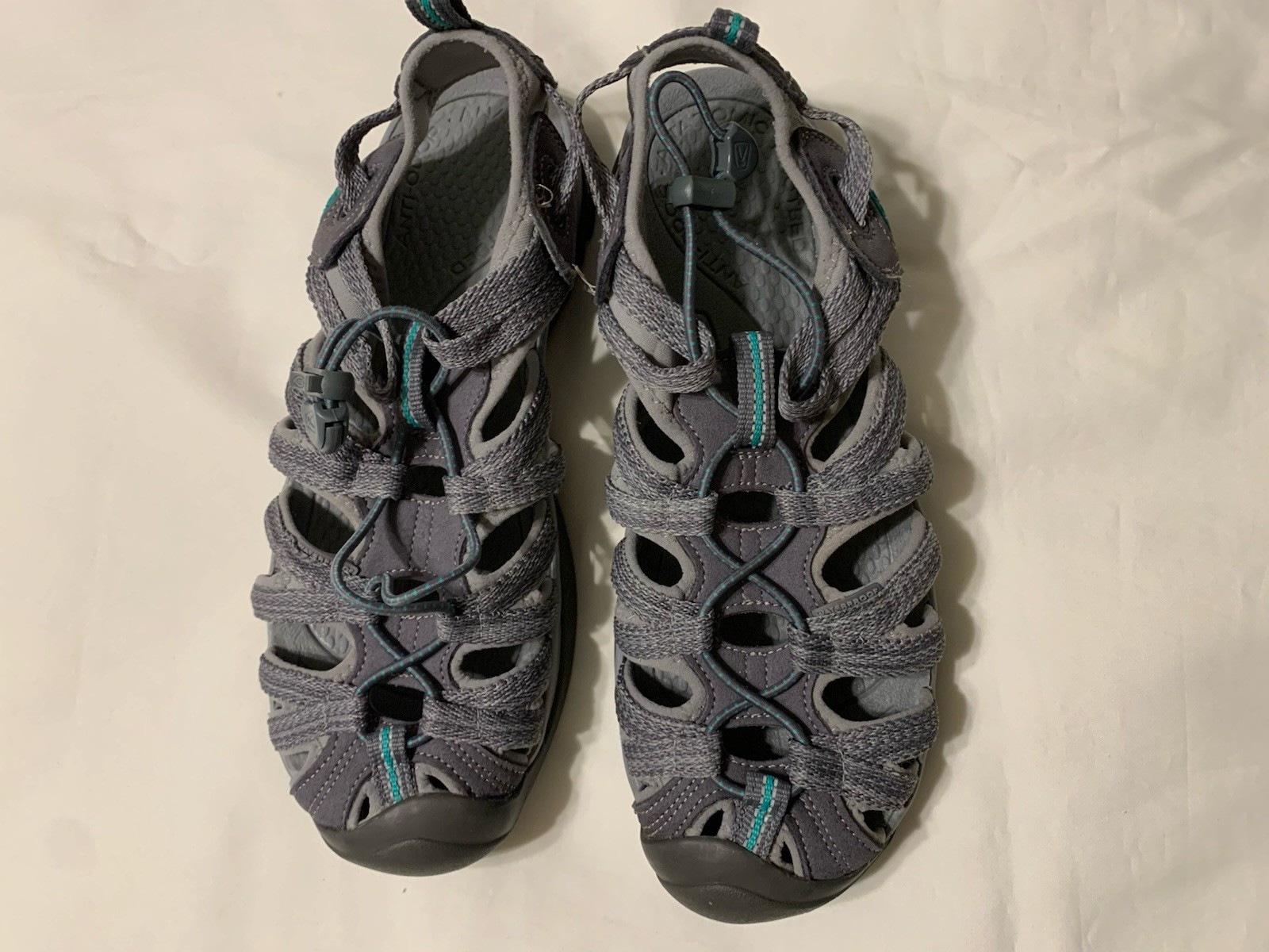 Sandali donna Keen Whisper taglia 9 grigio impermeabili scarpe escursionismo