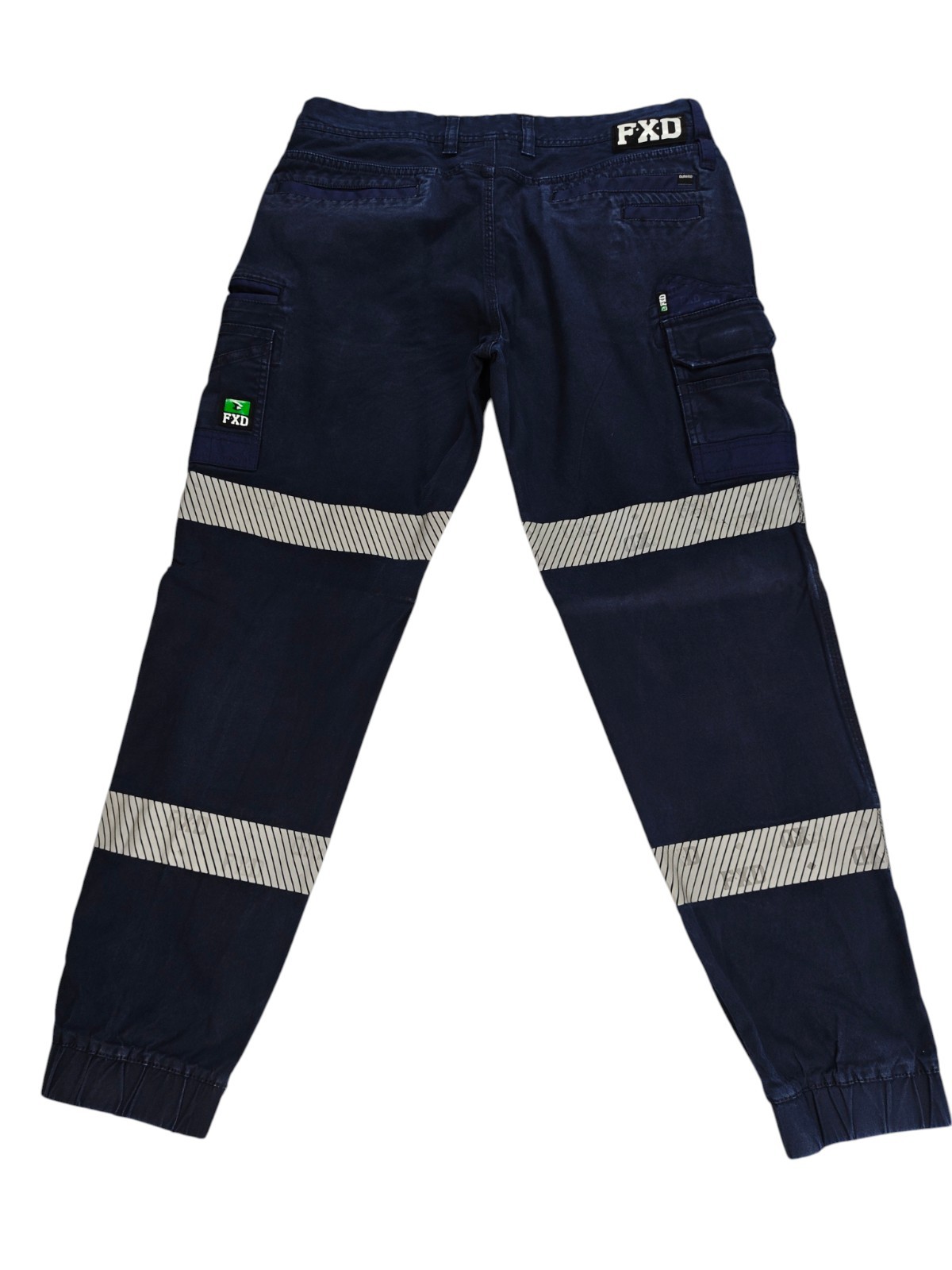FXD WP-4WT Jogger Pants Women's Size 16 Blue Reflective Tradie Work image 4