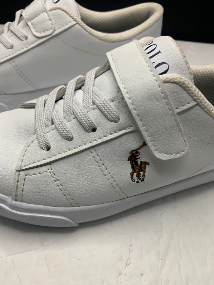 Zapato informal Polo Ralph Lauren para niños blanco talla 2 juvenil Foto 3 de 4