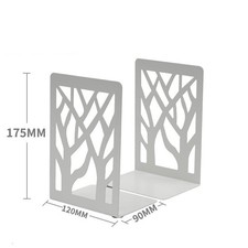 Image of Black Heavy Duty Metal Bookends Book Ends L-shaped Stationery Bookend Holder