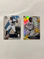 (2) Jazz Chisholm - 2021 Mosaic Rookie #243, 2025 SMLB- 79