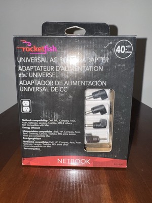 Rocketfish RF-NBAC Universal AC Power Adapter 40W Netbook Charger 