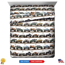 Official Monster Jam Queen Sheet Set - 4-Piece Ultra-Soft Microfiber for Kids