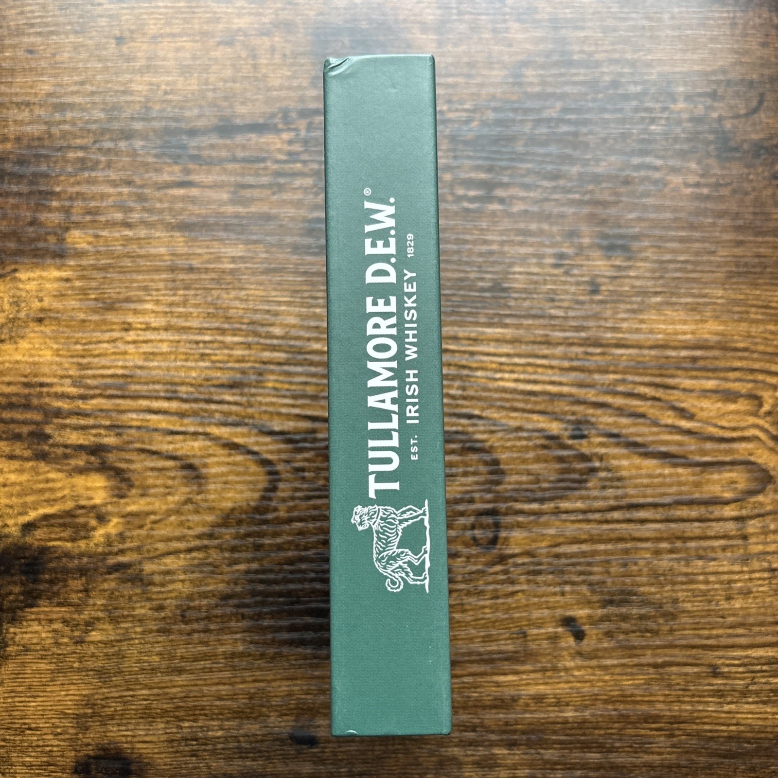 Tullamore DEW Irish Whiskey Green Book with Stainless Steel Hidden Flask