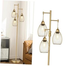 Dimmable Floor Lamp, Industrial Floor Lamps for Living Room, Gold-70 inches