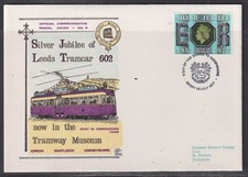 Great Britain Tramway 1977 Leed Tramcar #602  Dawn  Souvenir Cover