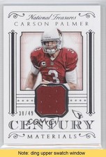 2015 Panini National Treasures Century Materials 38/49 Carson Palmer READ 5x8