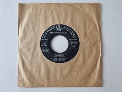 Santo & Johnny - Tear Drop / The Long Walk Home 7'' Vinyl US LABEL 1
