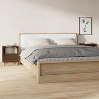 Nachttische 2 Stk. Braun Eichen-Optik 40X35X50 Cm