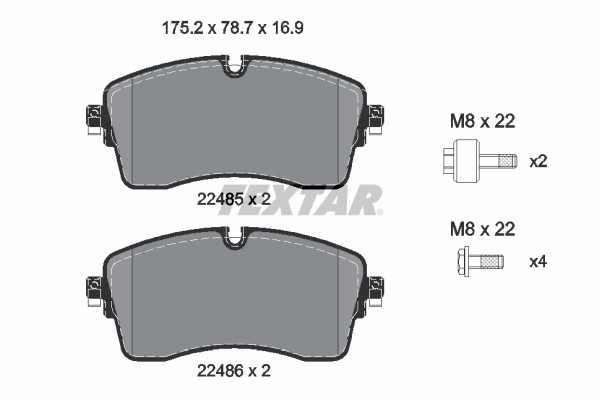 Bremsbelagsatz FÜR Land Rover Range Rover IV (L405) - Textar 2248505-image