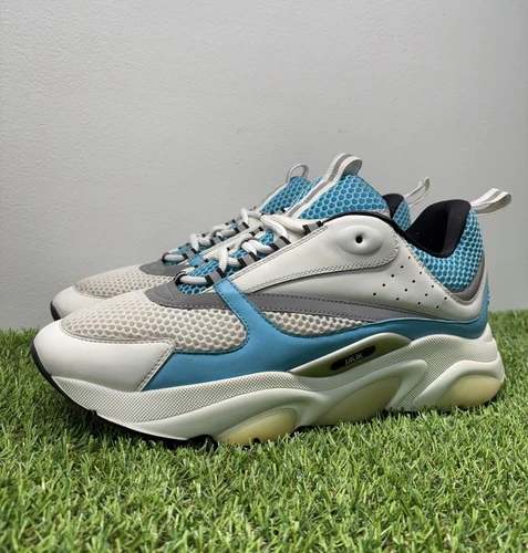 Taille 45 EU (12 US) Dior B22 « Blanc, Sarcelle » EXCELLENT ÉTAT !