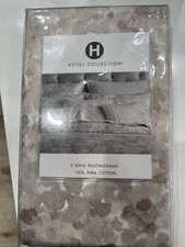 Hotel Collection SPECKLE Pima Cotton Pillowshams King Size Pair MSRP 185 - NEW
