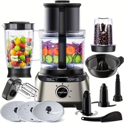 Multifunctional Food Processor- Blender,Mill,CitrusPress,Kneader with 2.5L Bowl