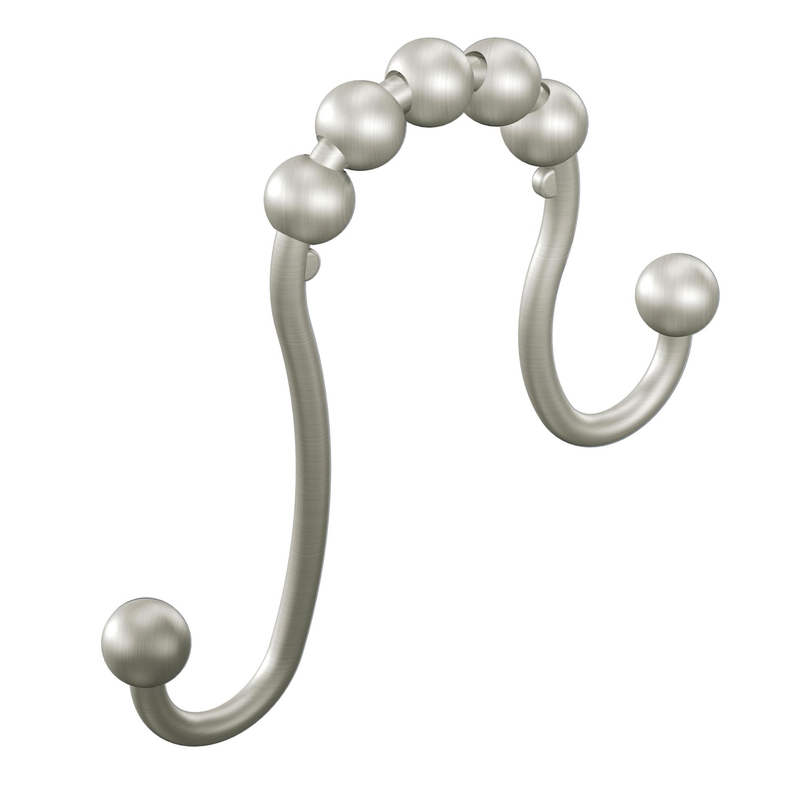 Shower Curtain Rings With Double Hooks For Bathroom Showe...