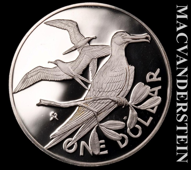 British Virgin Islands: 1975 Silver Dollar- ASW.7643 Oz- Choice Gem Proof #L9423