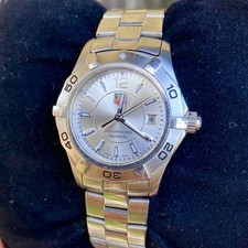 TAG Heuer Aquaracer Ladies Quartz SS Silver Dial WAF1412 BA0812 Watch