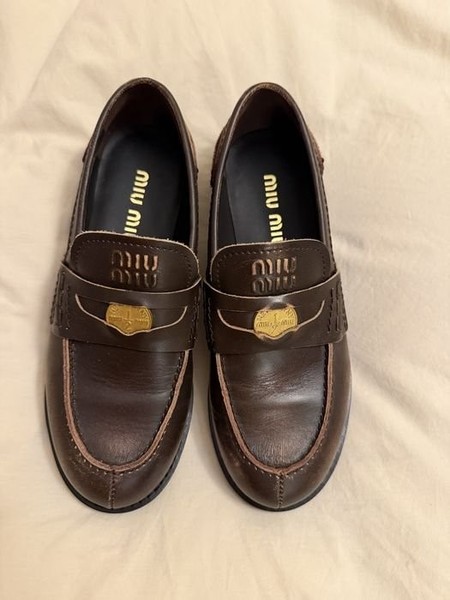 Damen Miu Miu Halbschuhe Braun 37