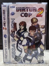 Virtua Cop 2 Sega Saturn CIB w/ Manual + Registration Card