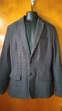 Boys Size 16 L O.G.G Gray Plaid Blazer Jacket Suit Coat