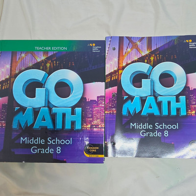 Teacher Edition GO Math Middle School Grade Ring Binder Common Core HMH