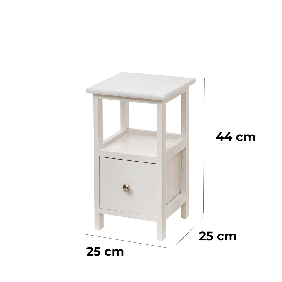 Wooden bedside table, small multifunctional living room and bathroom furniture... - Image 2 of 4