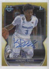 2022 Bowman U Chrome Prospect Yellow Refractor 54/75 Kendric Davis #59 Auto 01uy