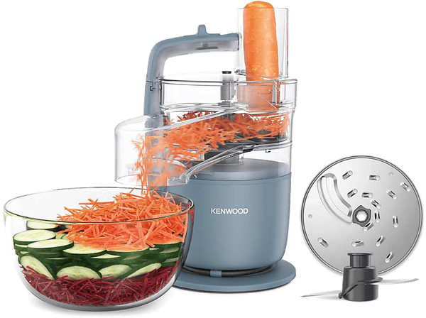 Procesador de alimentos - Picadora Kenwood MultiPro Go FDP22.130GY, 650 W, 1.3 l