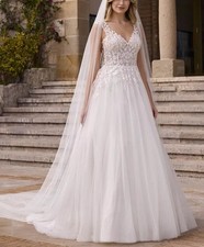 Top lace wedding dress wedding dress 32-60 buttons n.measurement beads straps backless