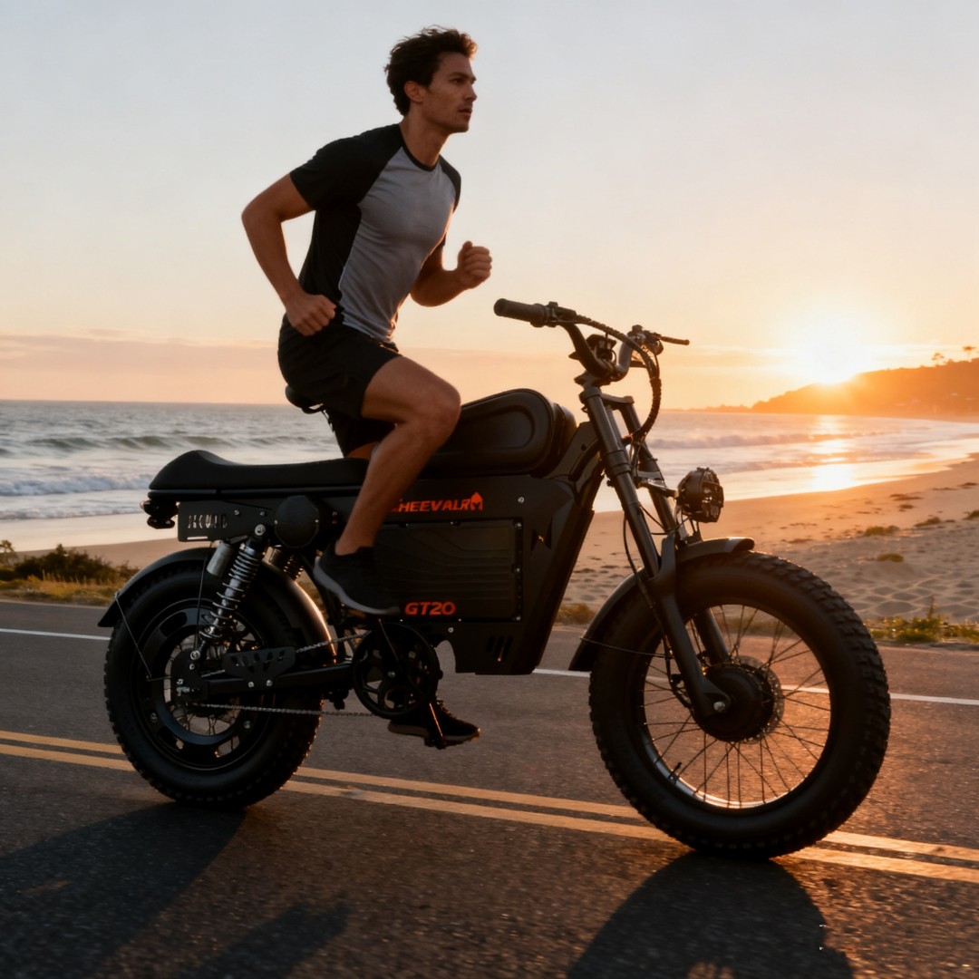 20" Electric Motorbike 6000W Tire 40MPH 60V 43AH Electric Motorcycle E-Dirt Bike