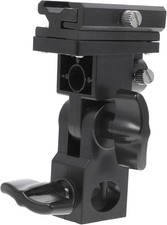 Adjustable Light Stand Adapter w/ Umbrella Holder Versatile Flash Light Bracket
