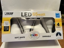 Feit 65 Watt LED Soft White Dimmable 4-pack BR30 Flood Light Bulbs