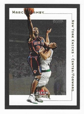 2001-02 Fleer Premium Marcus Camby New York Knicks Basketball Card #108