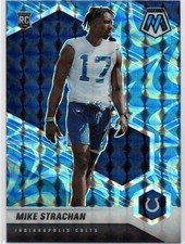Mike Strachan 2021 Panini Mosaic Reactive Blue #397 Indianapolis Colts RC 76