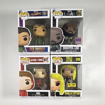 Funko Pop Vinyl Lot 4 Hot Topic Boxed Limited: Red Dagger Loki Rio Vittar #3