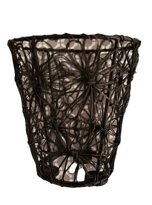 Old WIREWARE French Cup Handmade WOMENS M Black  collectible Basket WIRE EXCELS!