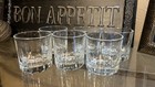 6 Vintage SIGNED Crisa Rocks Lowball Glasses Tumblers Clear 1990s WHISKEY Set — photo 2