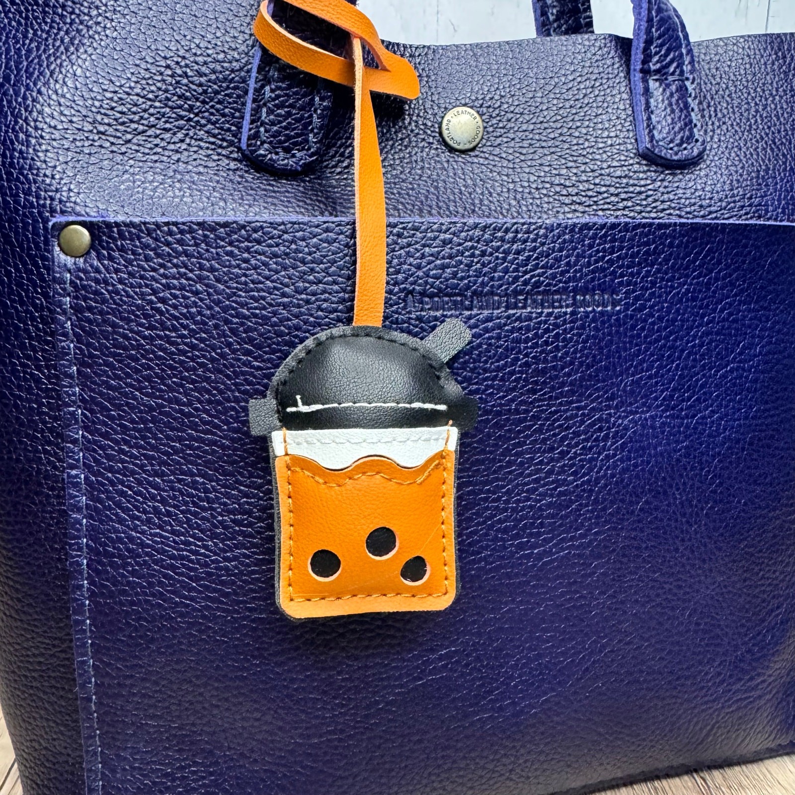 Cute Brown Sugar Boba Tea Bag Charm