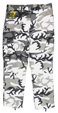 ROTHCO City Camo Cargo Military BDU Fatigues Button Fly Pants 7881 Mens Size Lrg